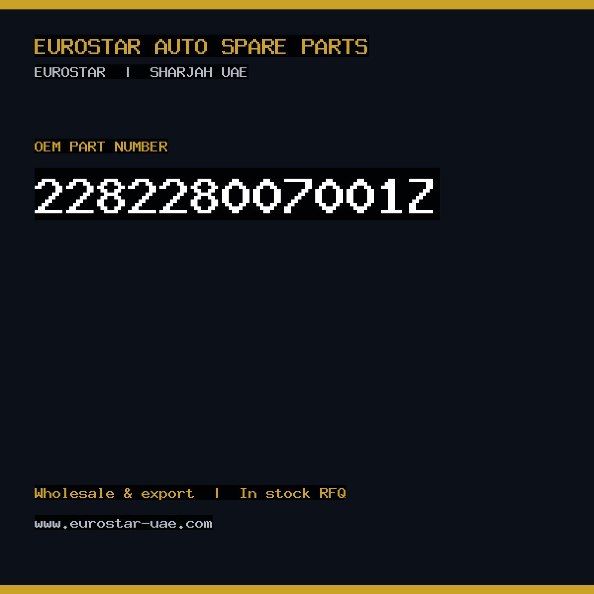 CONTINENTAL/VDO 228-228-007-001Z