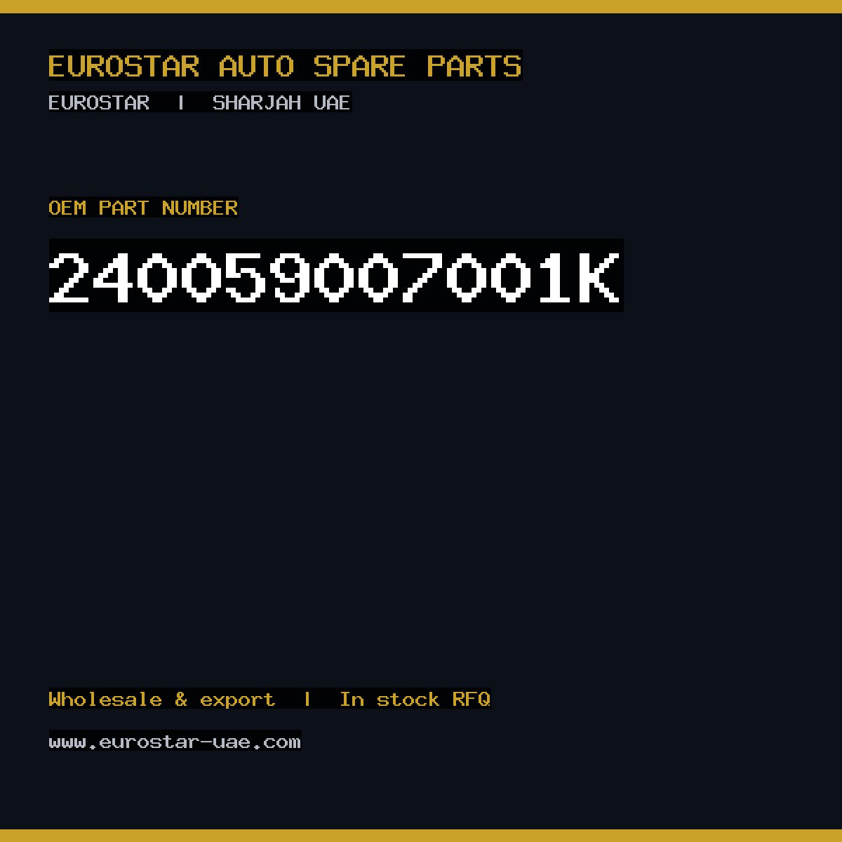 CONTINENTAL/VDO 240-059-007-001K