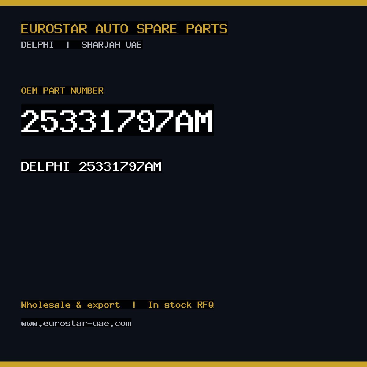 DELPHI 25331797AM