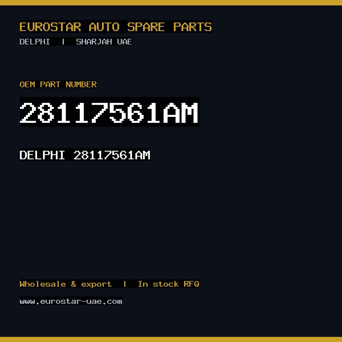 DELPHI 28117561AM
