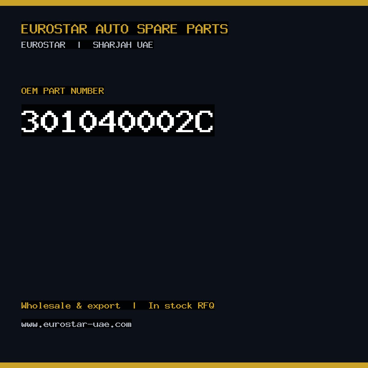 CONTINENTAL/VDO 301-040-002C