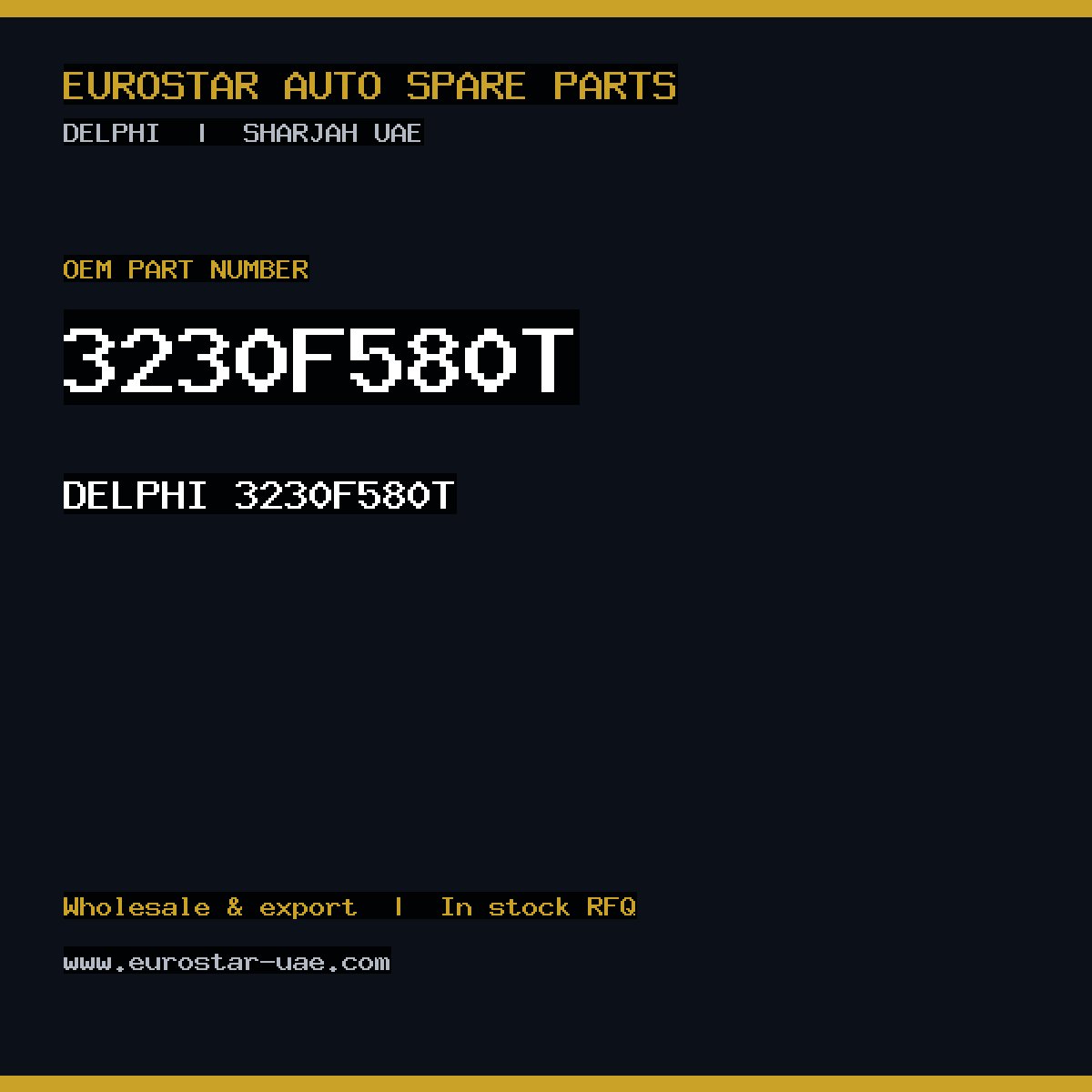 DELPHI 3230F580T