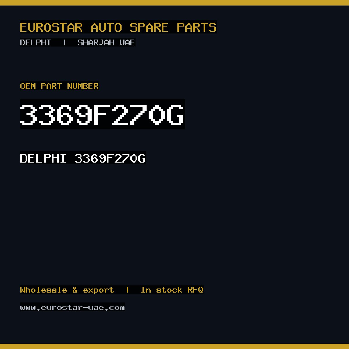 DELPHI 3369F270G