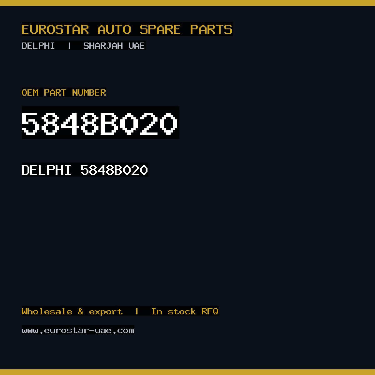 DELPHI 5848B020