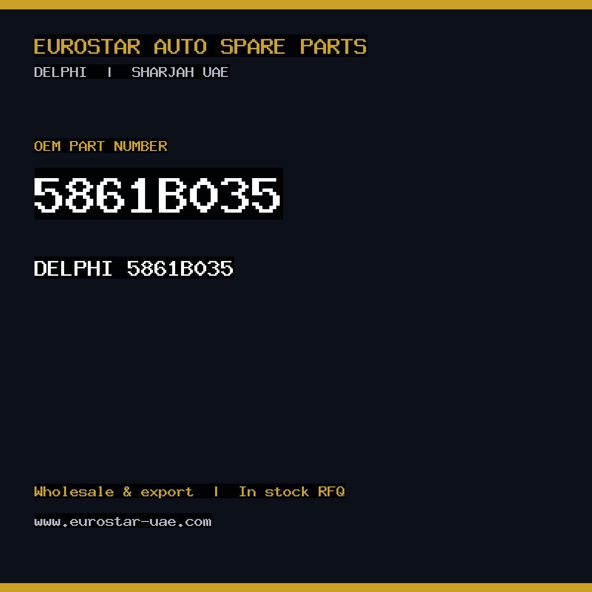 DELPHI 5861B035