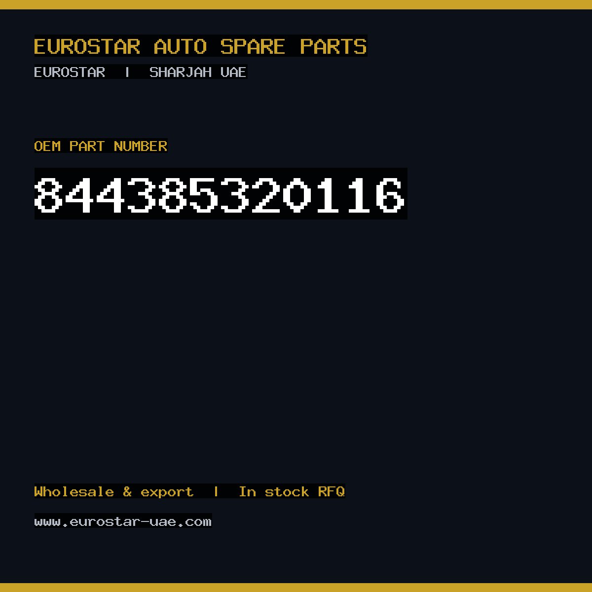 CONTINENTAL/VDO 84-438-532-0116