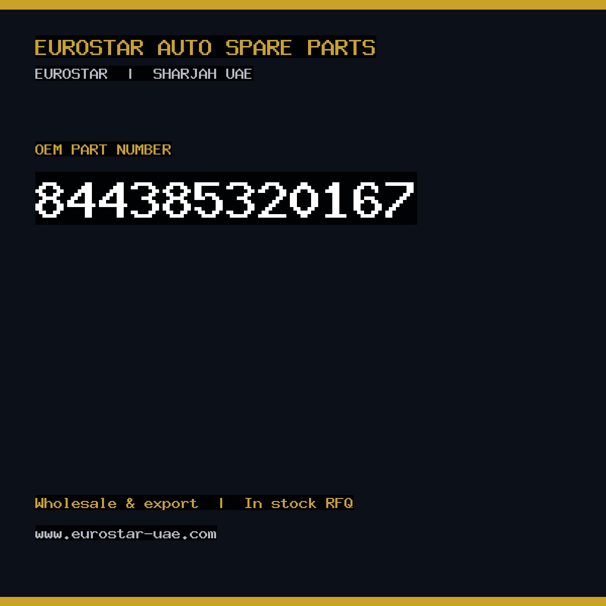 CONTINENTAL/VDO 84-438-532-0167