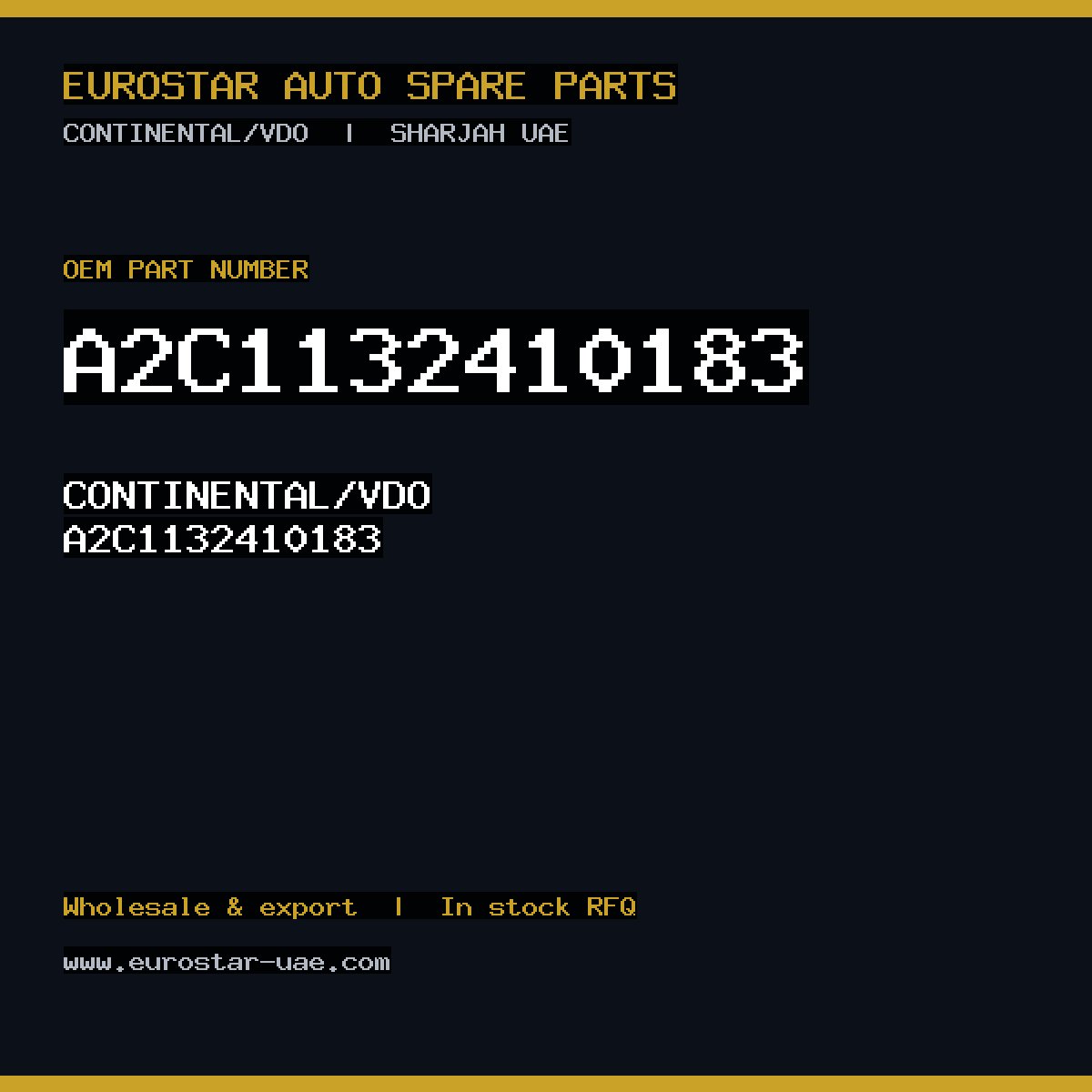 CONTINENTAL/VDO A2C1132410183