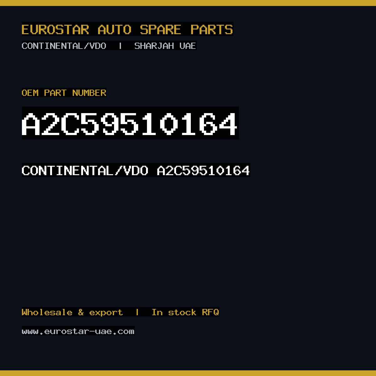 CONTINENTAL/VDO A2C59510164