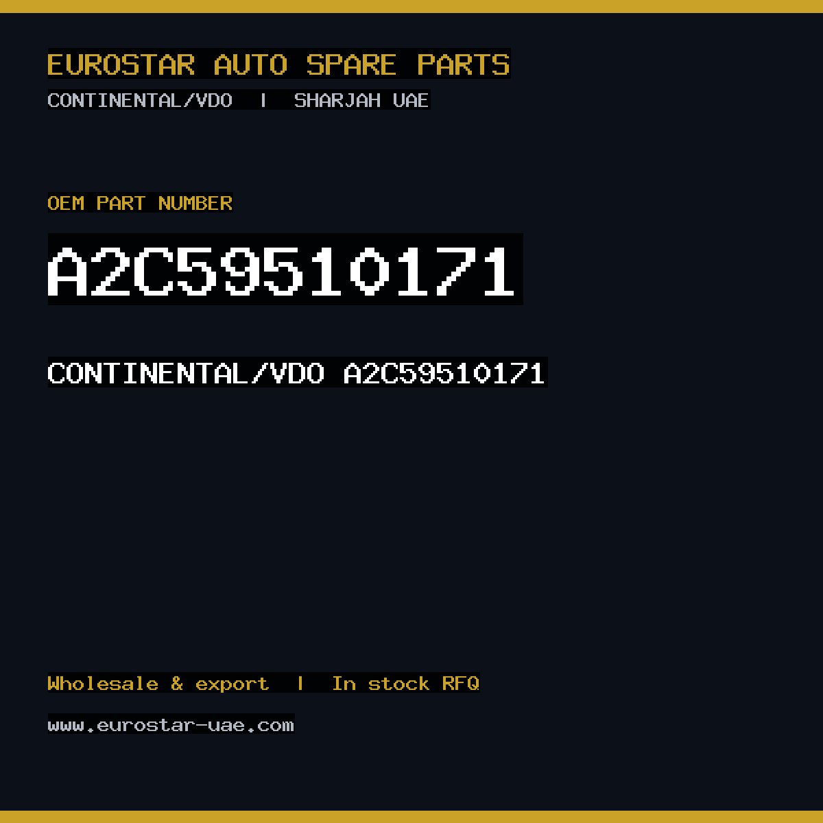 CONTINENTAL/VDO A2C59510171