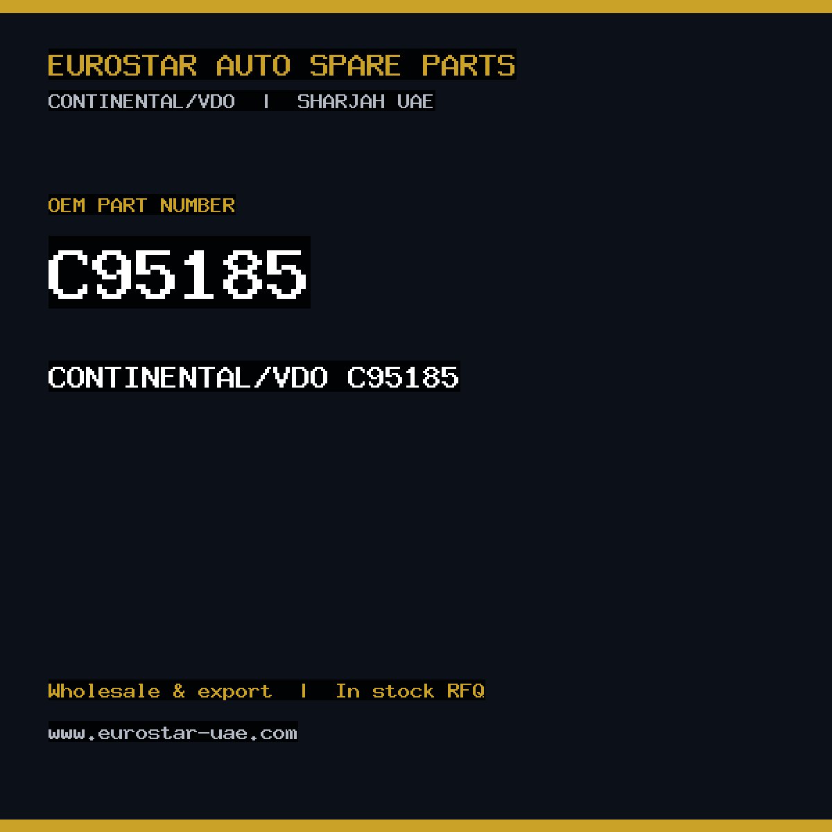 CONTINENTAL/VDO C95185