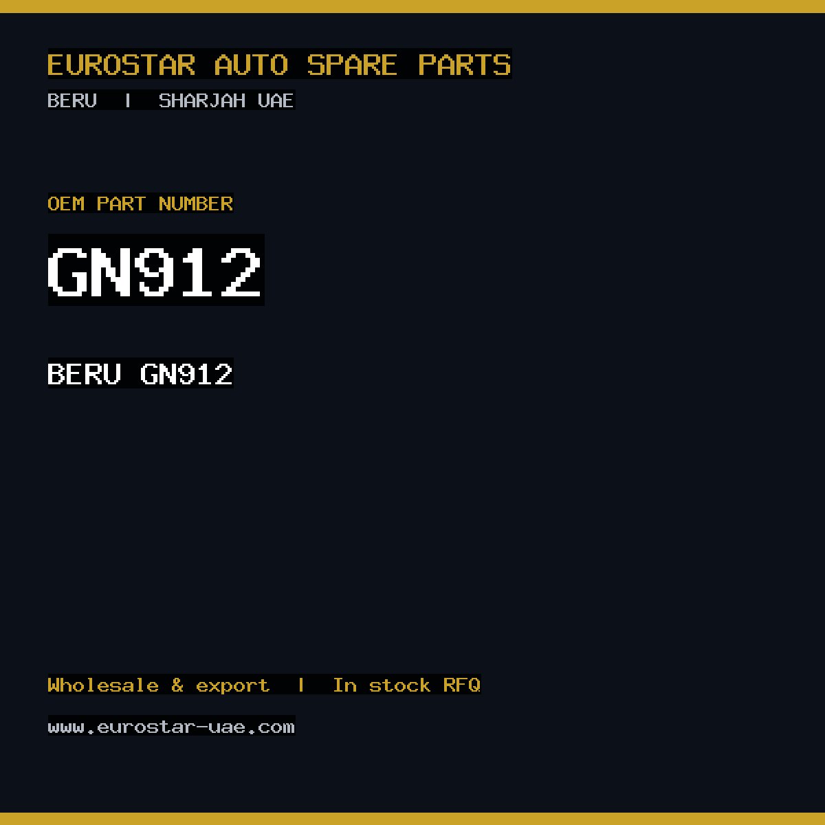 GN912 — BERU GN912