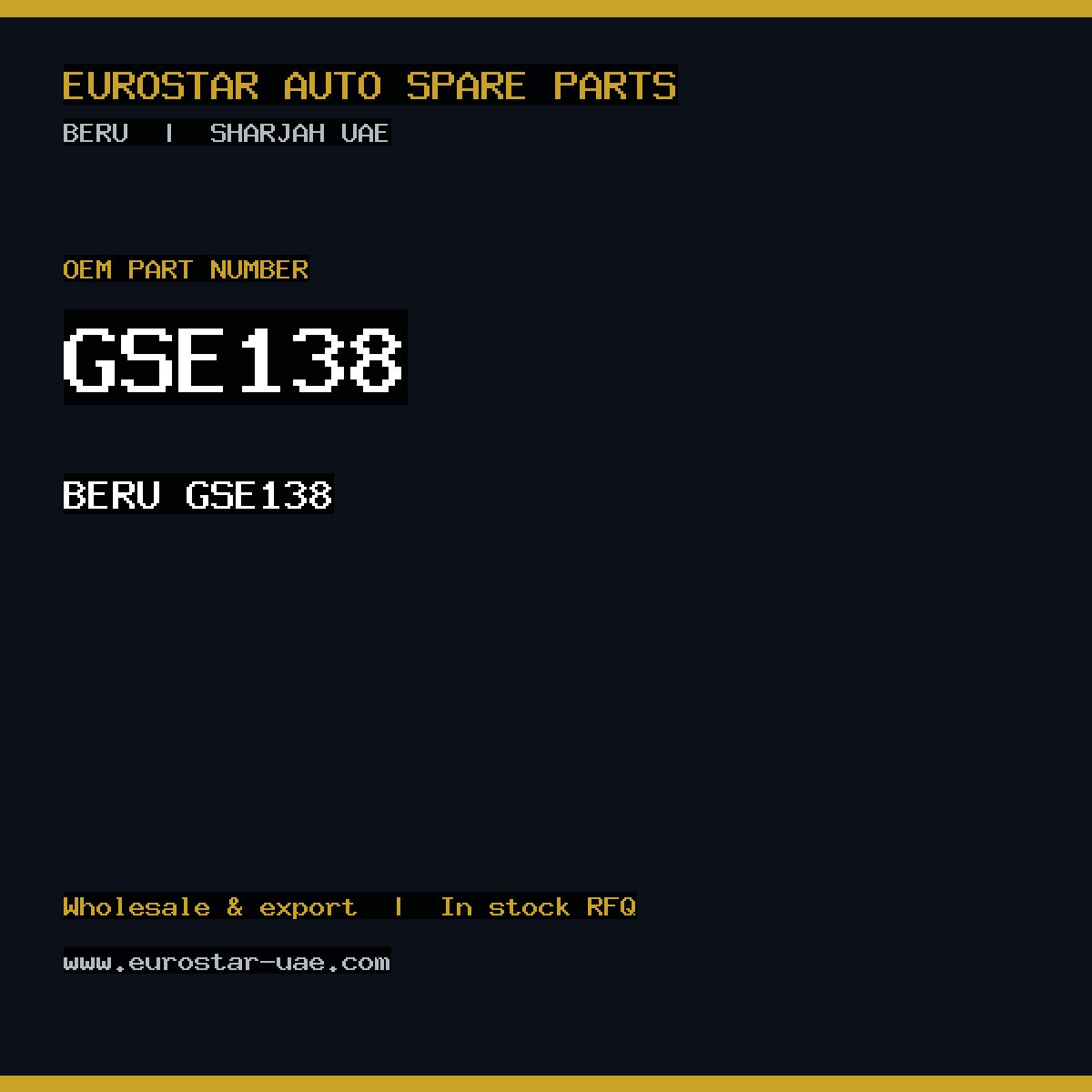 GSE138 — BERU GSE138