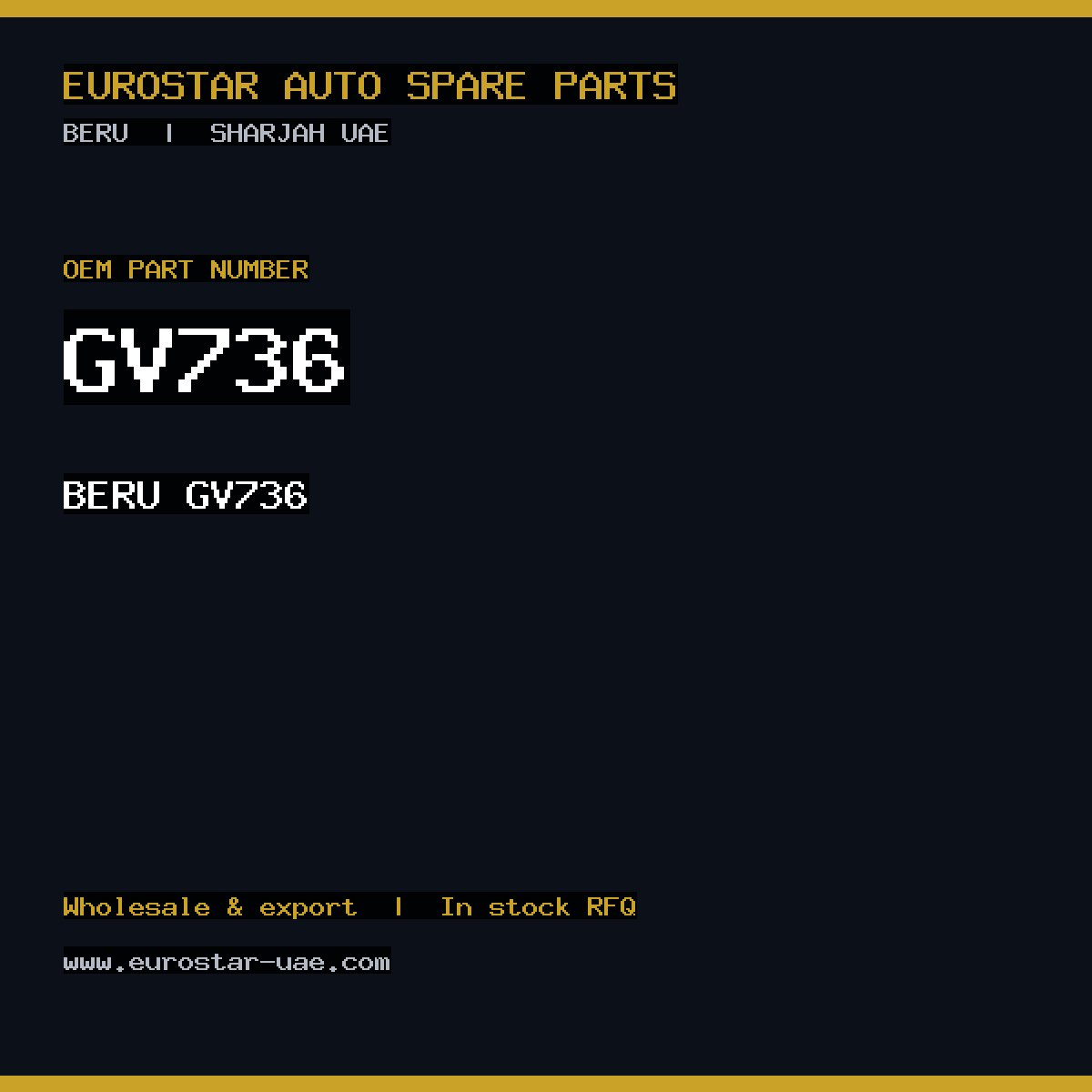 BERU GV736