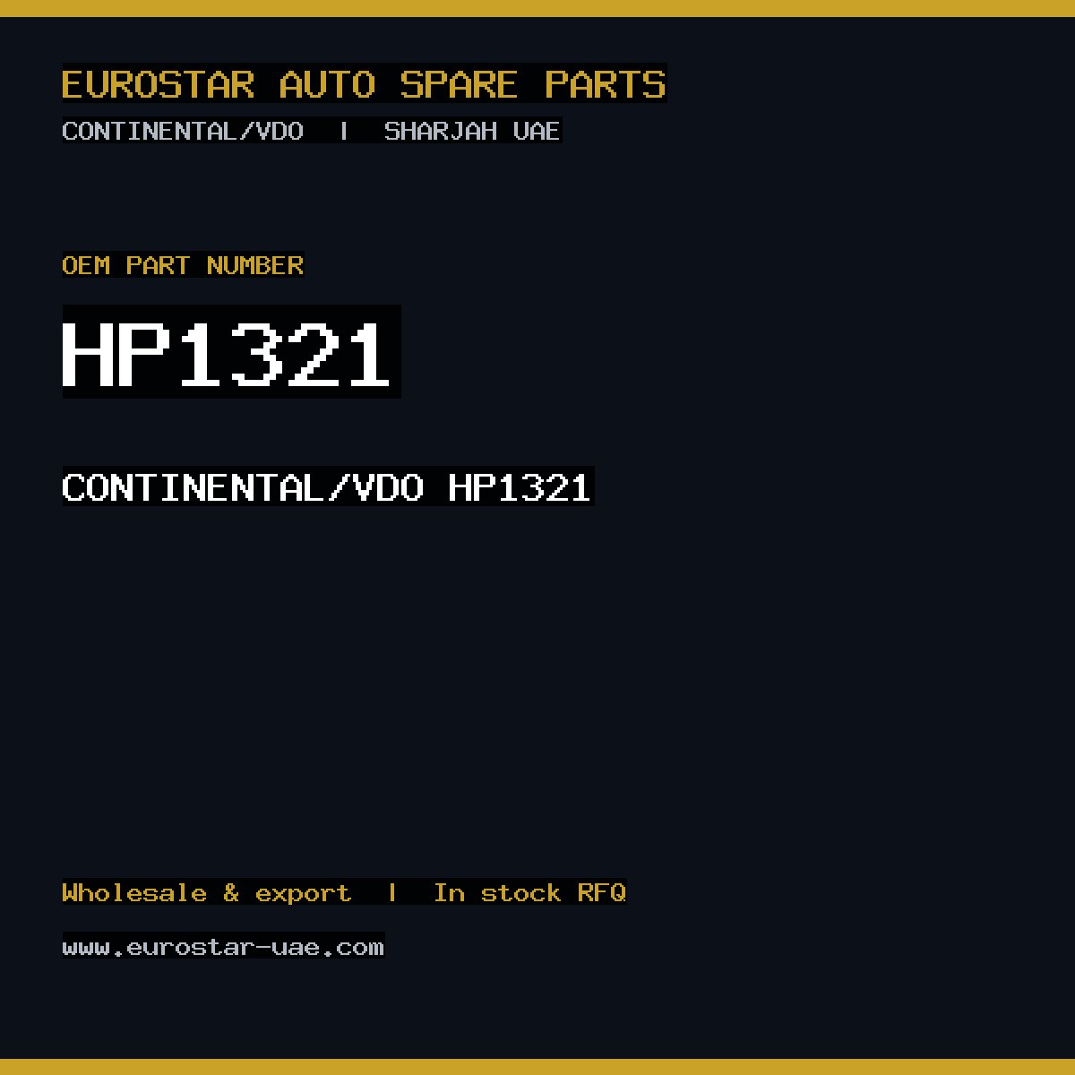 CONTINENTAL/VDO HP1321