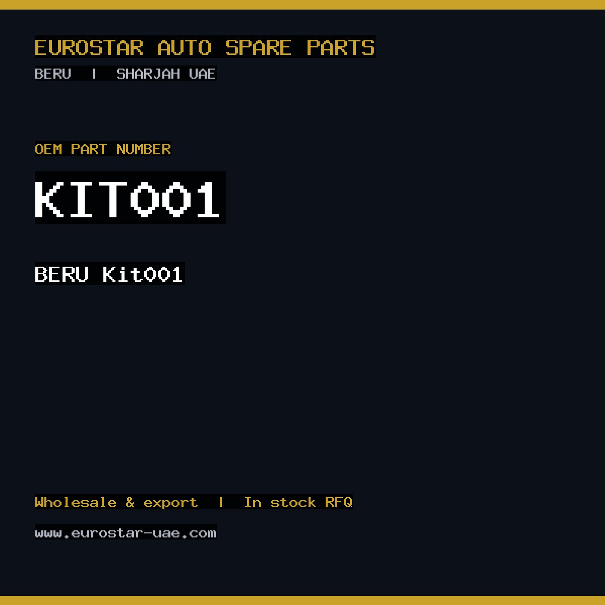 BERU KIT001