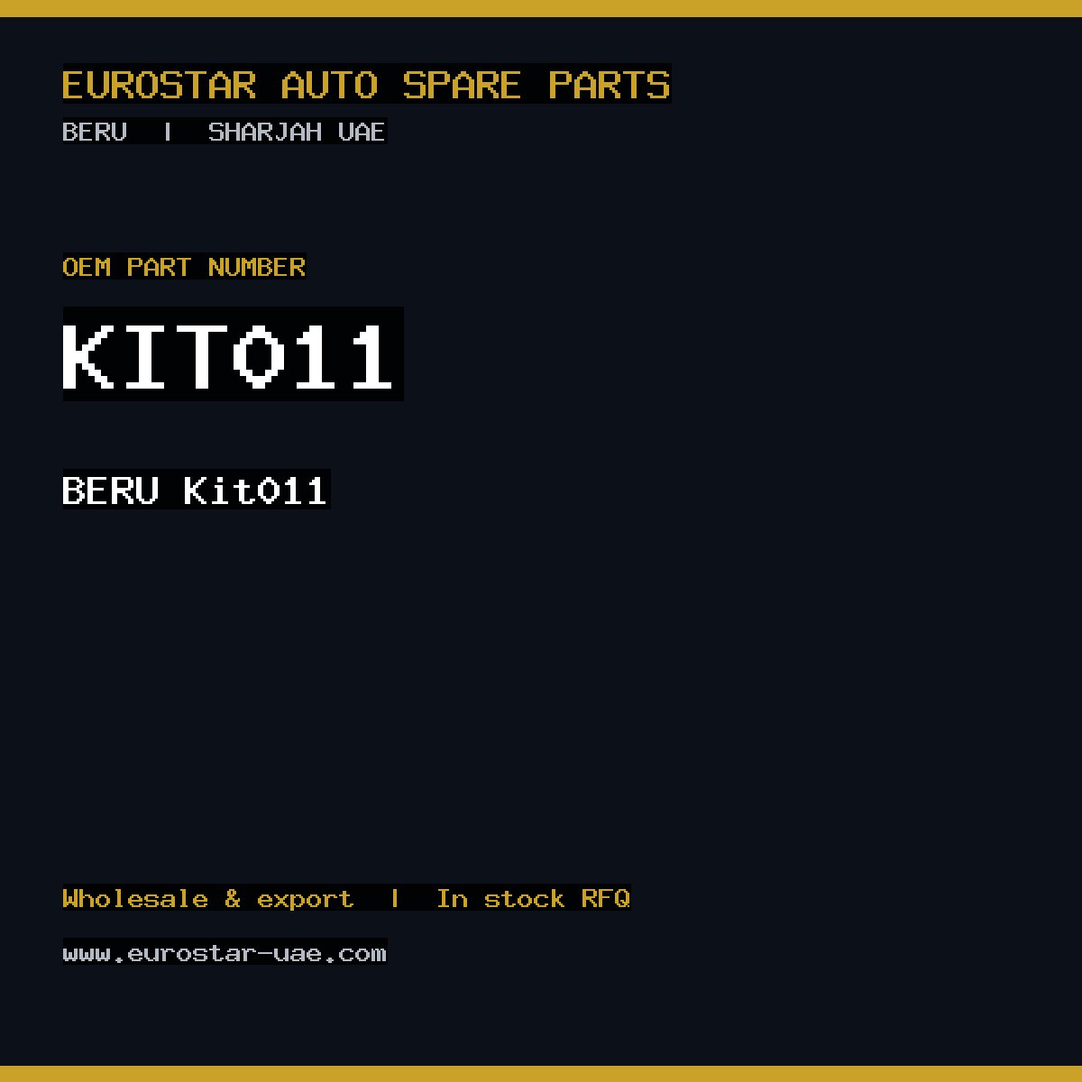 BERU KIT011