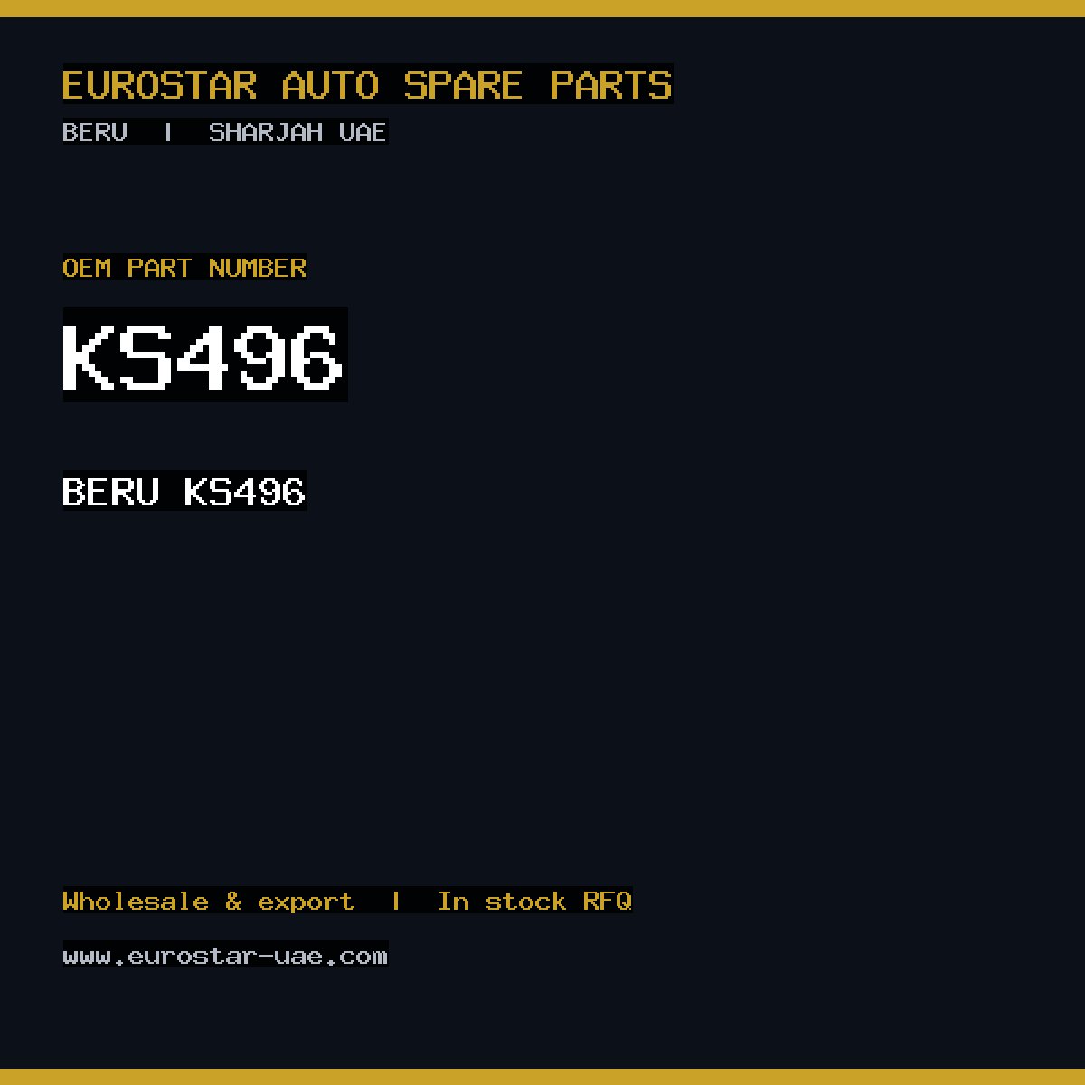 BERU KS496