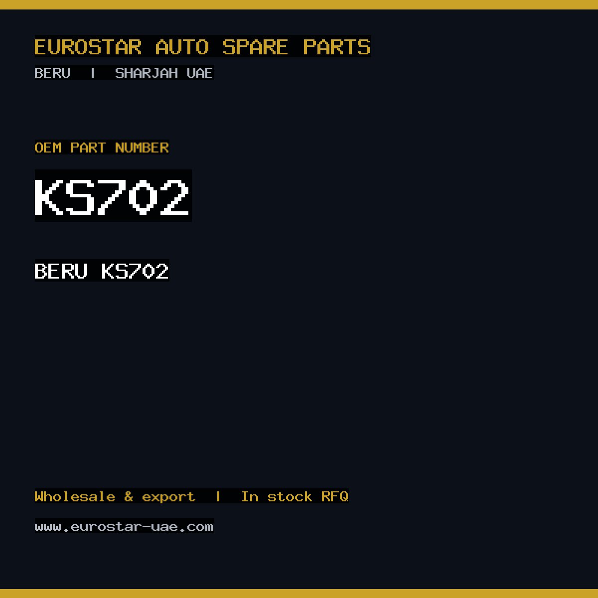BERU KS702