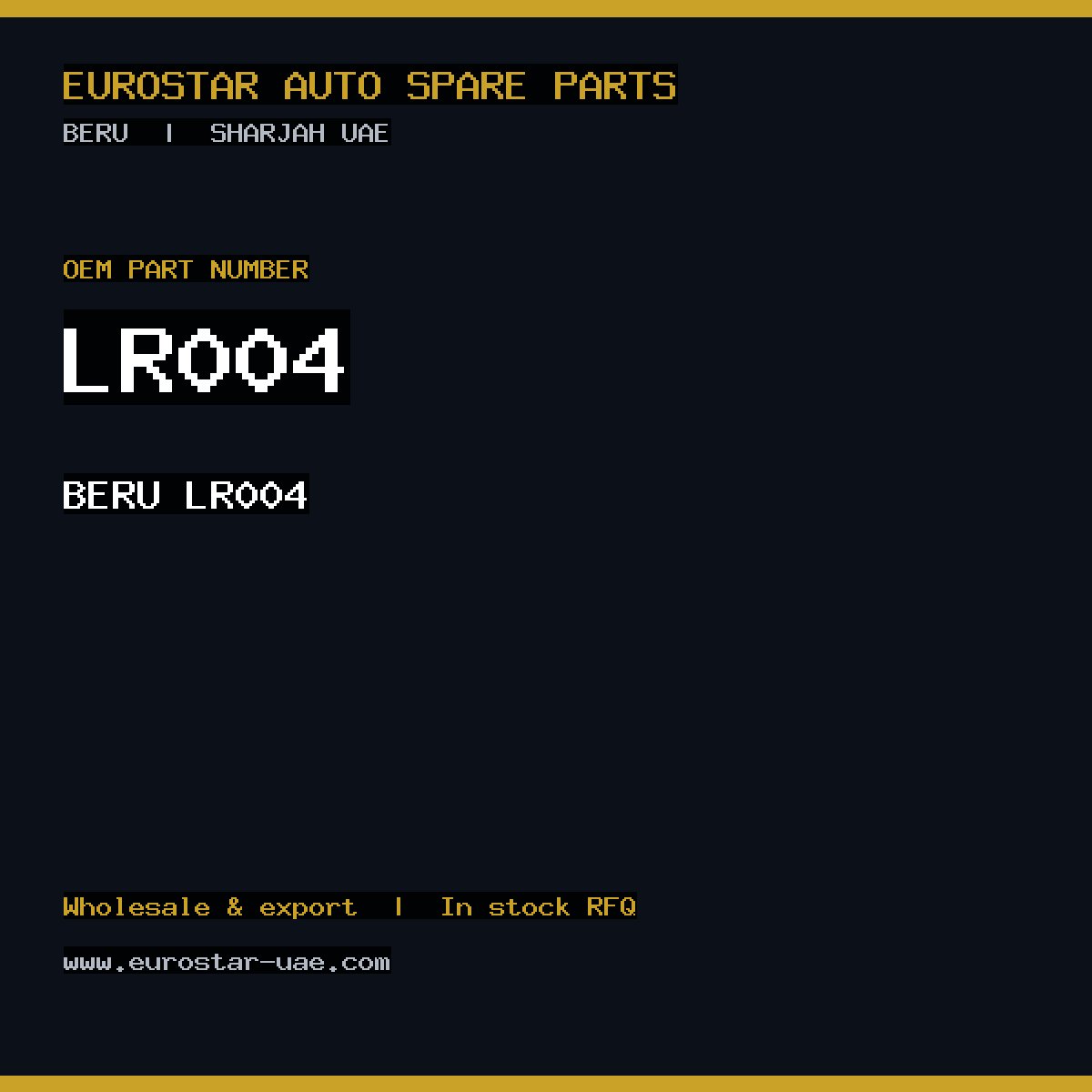 BERU LR004