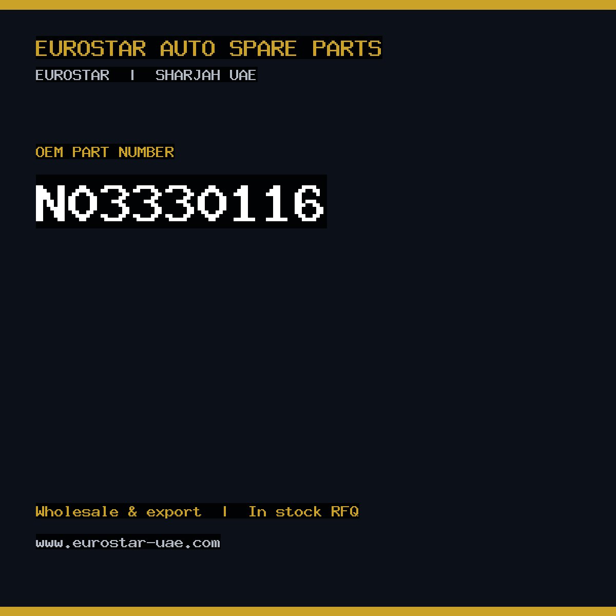 CONTINENTAL/VDO N03-330-116