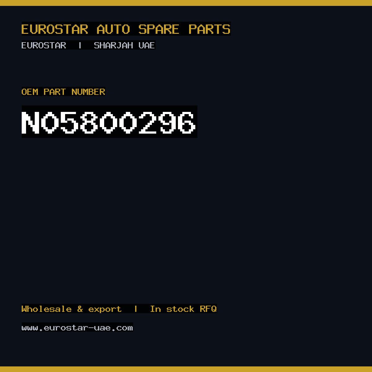 CONTINENTAL/VDO N05-800-296