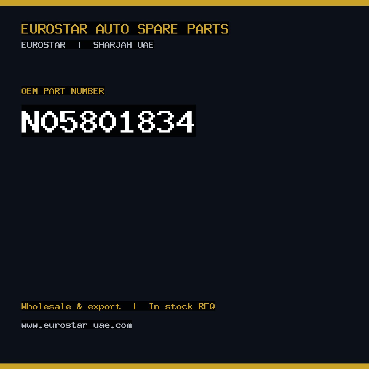 CONTINENTAL/VDO N05-801-834