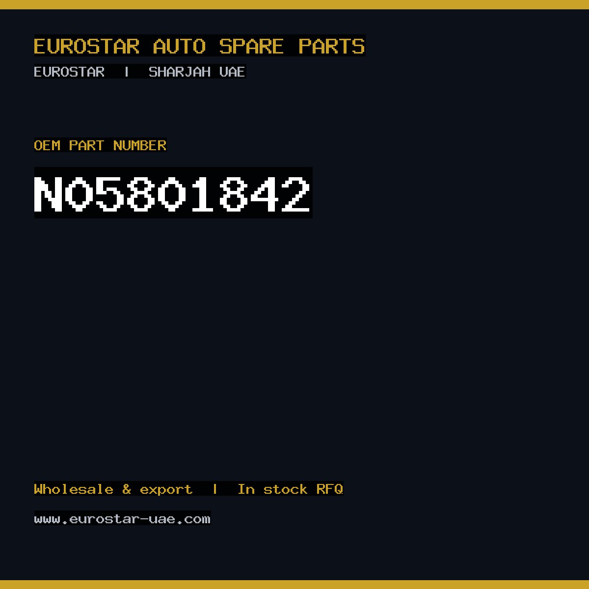 CONTINENTAL/VDO N05-801-842