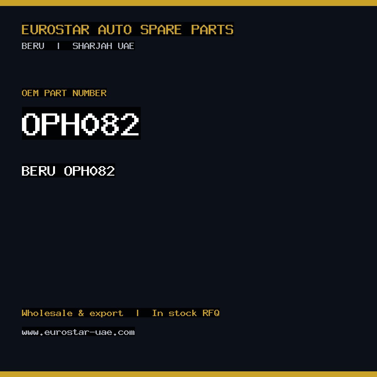 BERU OPH082
