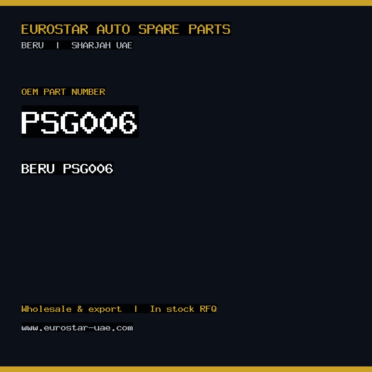 BERU PSG006