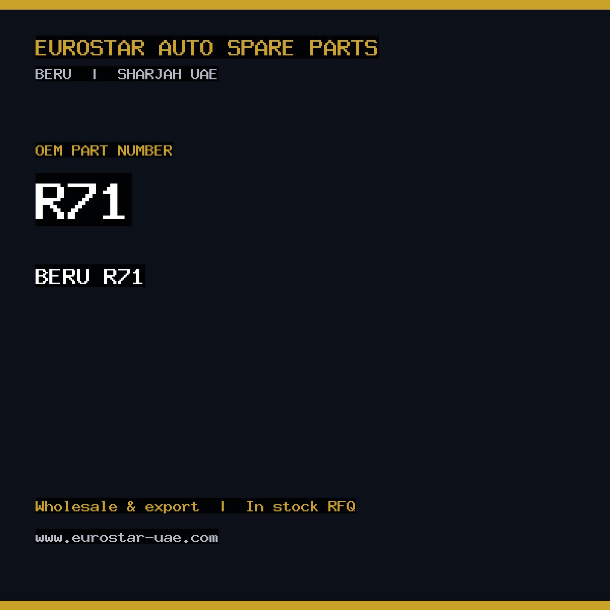 BERU R71