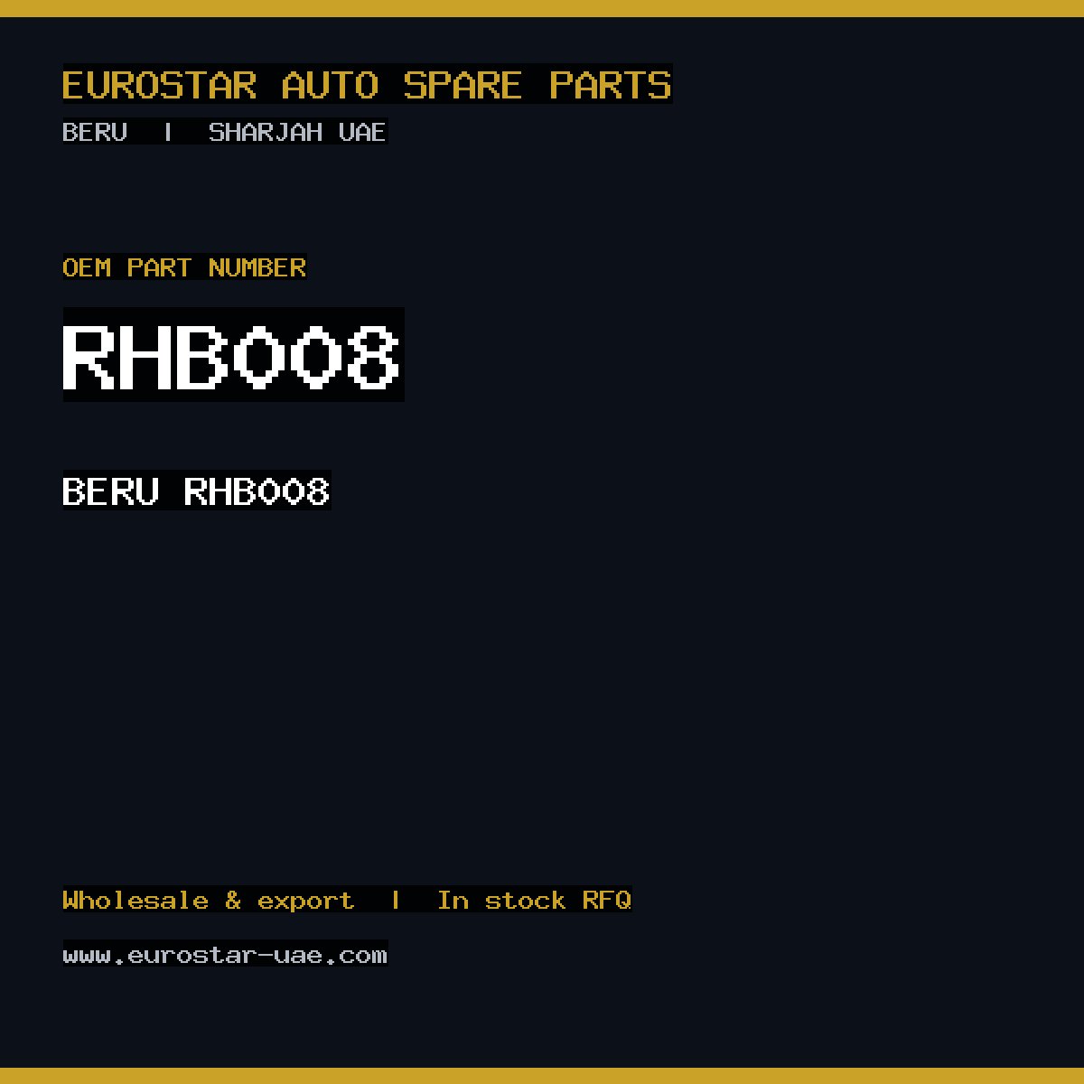 BERU RHB008