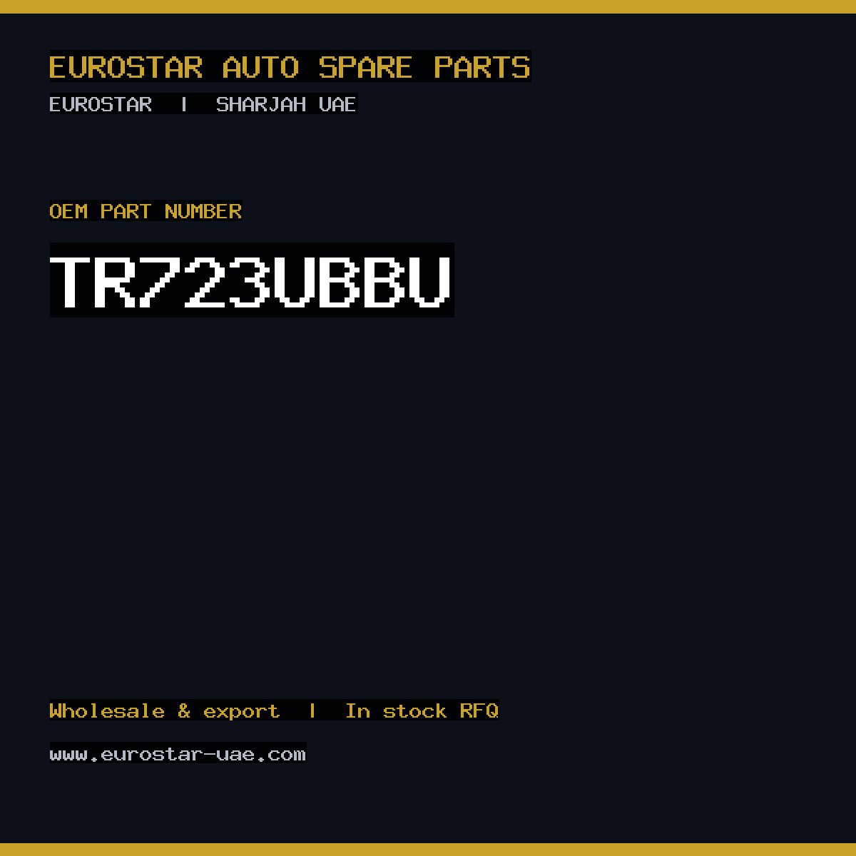 CONTINENTAL/VDO TR723UB-BU