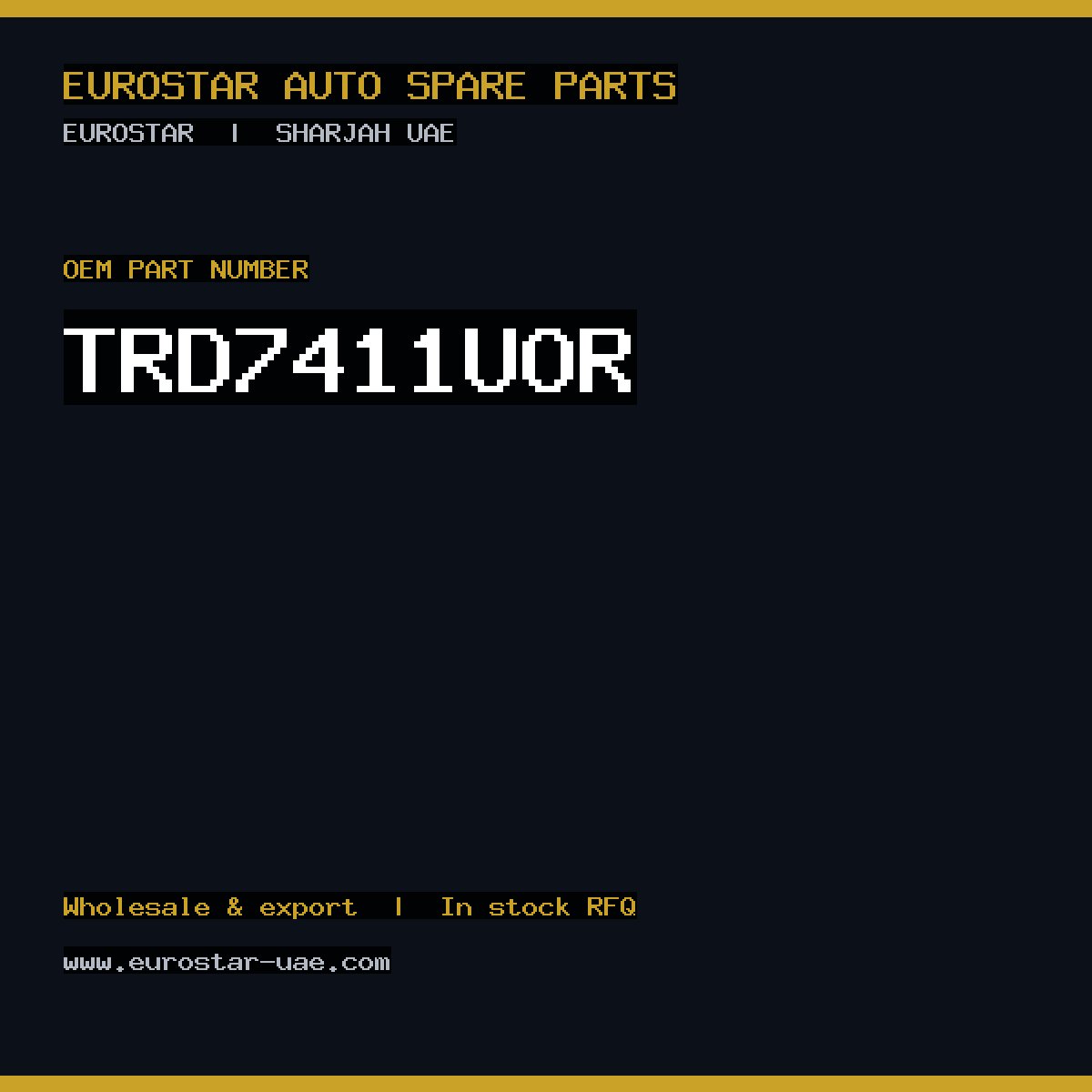 CONTINENTAL/VDO TRD7411U-OR