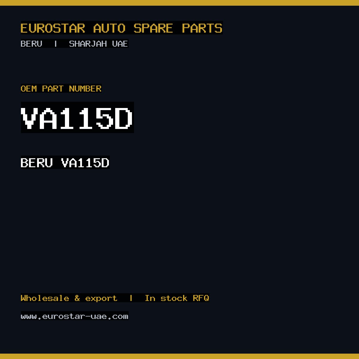 BERU VA115D