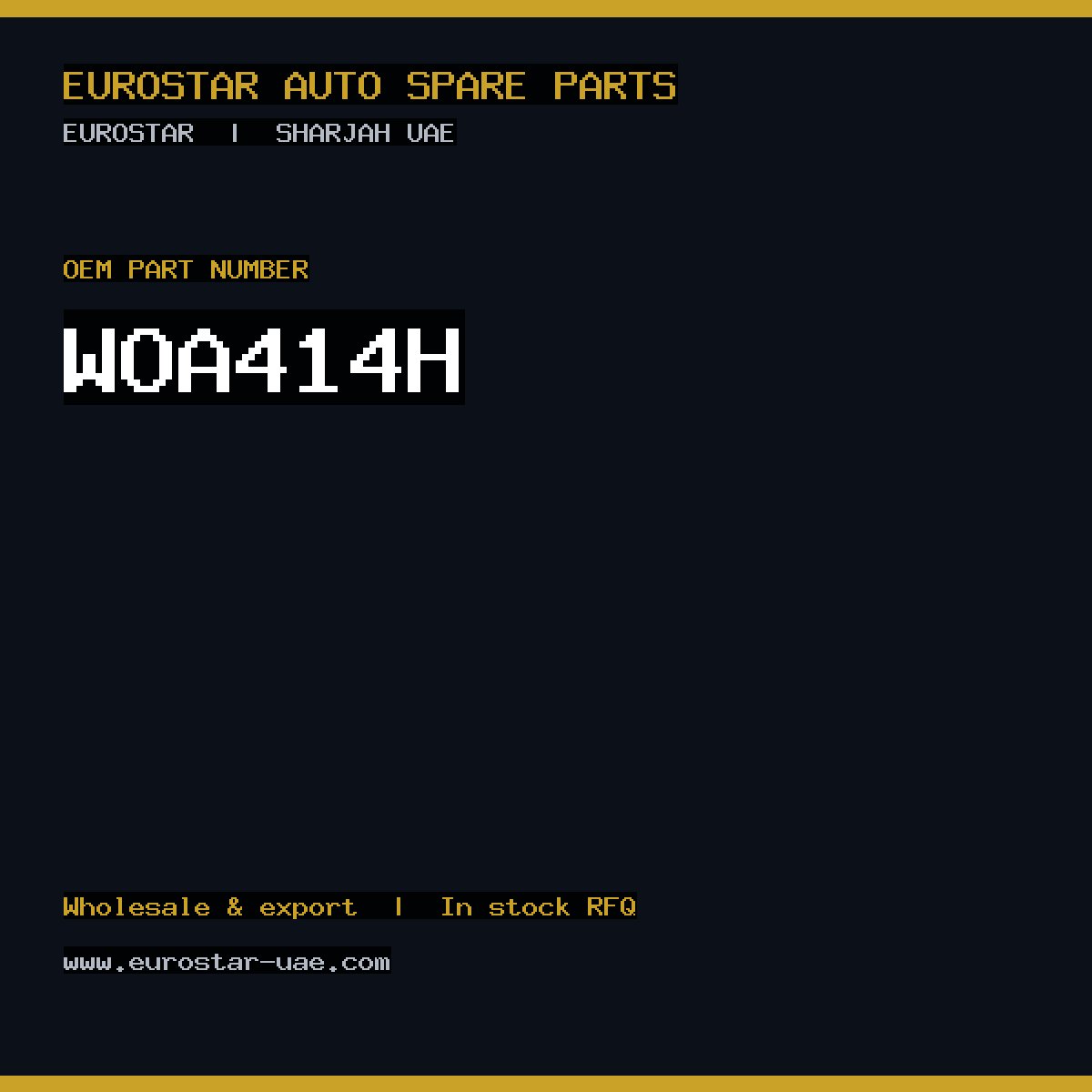 BERU WOA4/14H