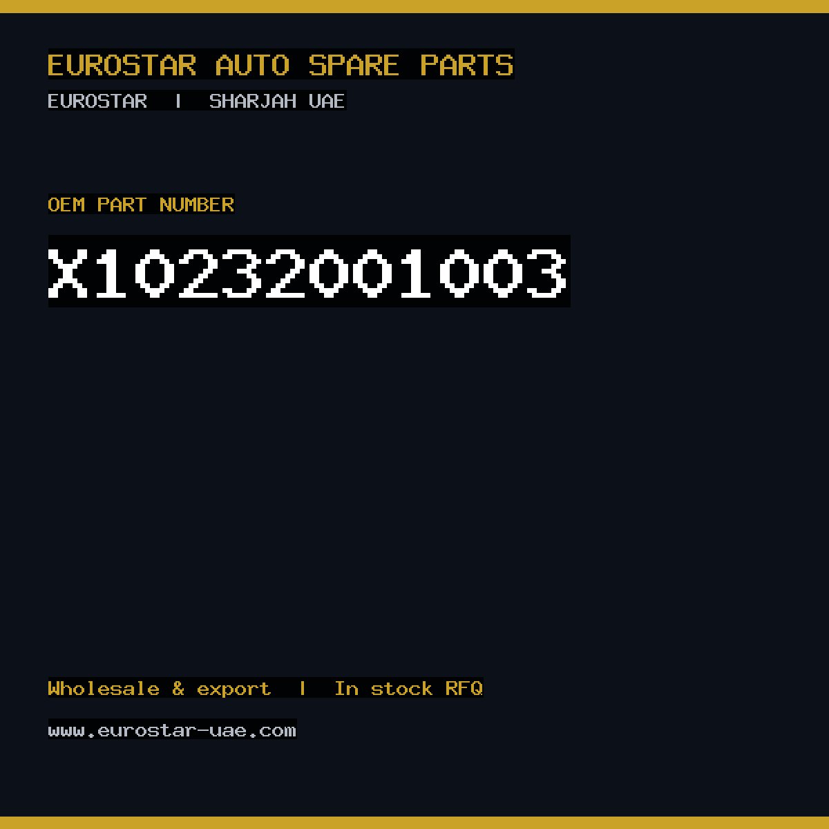 CONTINENTAL/VDO X10-232-001-003