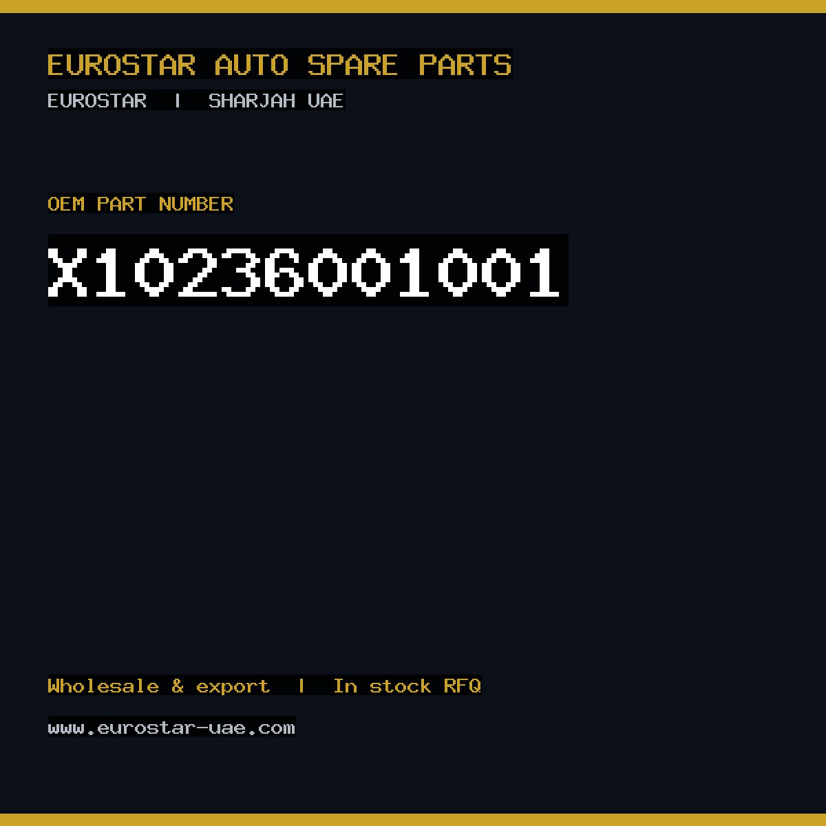 CONTINENTAL/VDO X10-236-001-001