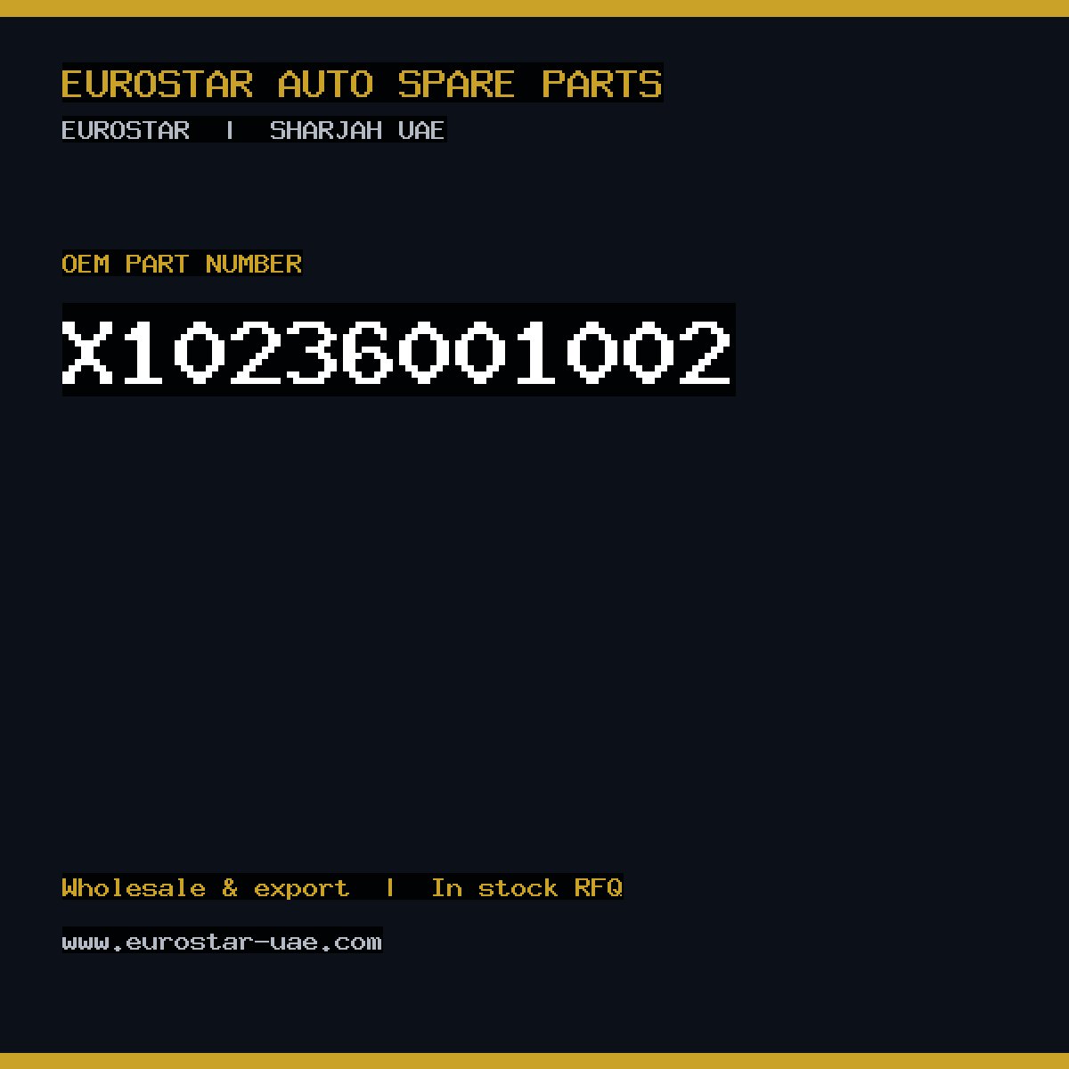 CONTINENTAL/VDO X10-236-001-002