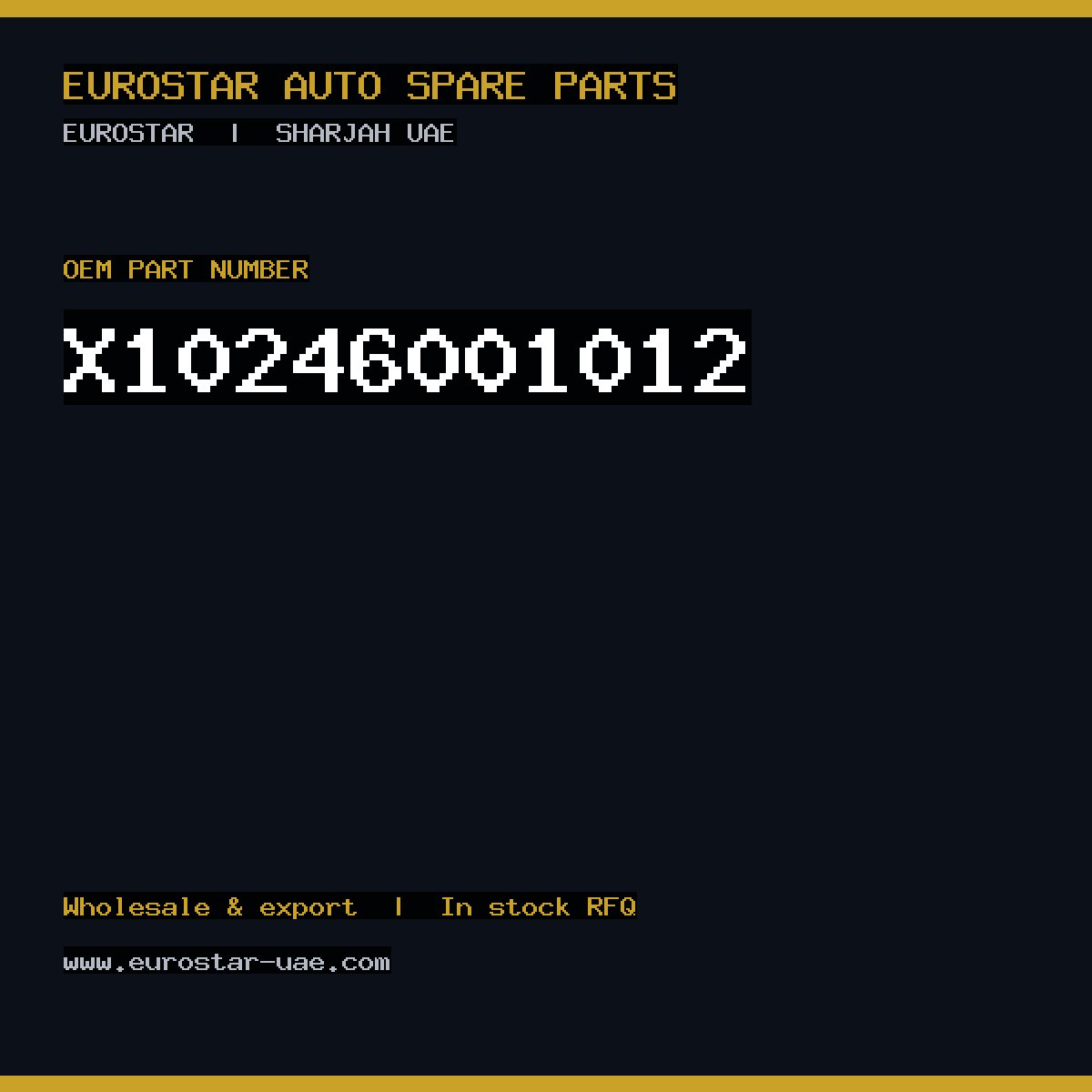 CONTINENTAL/VDO X10-246-001-012