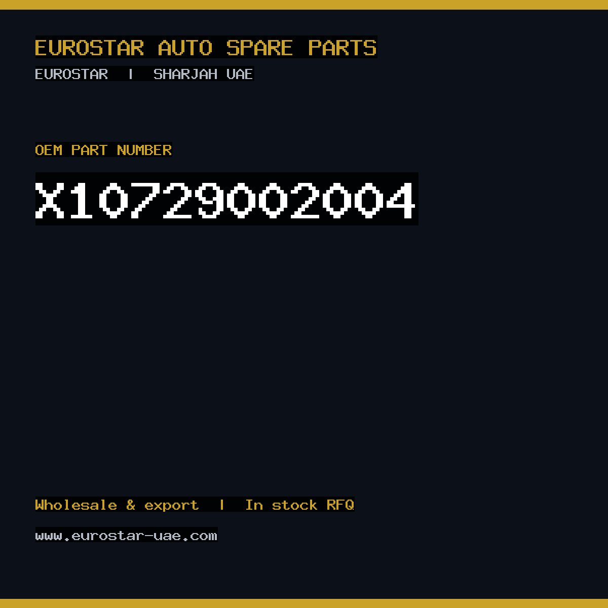 CONTINENTAL/VDO X10-729-002-004