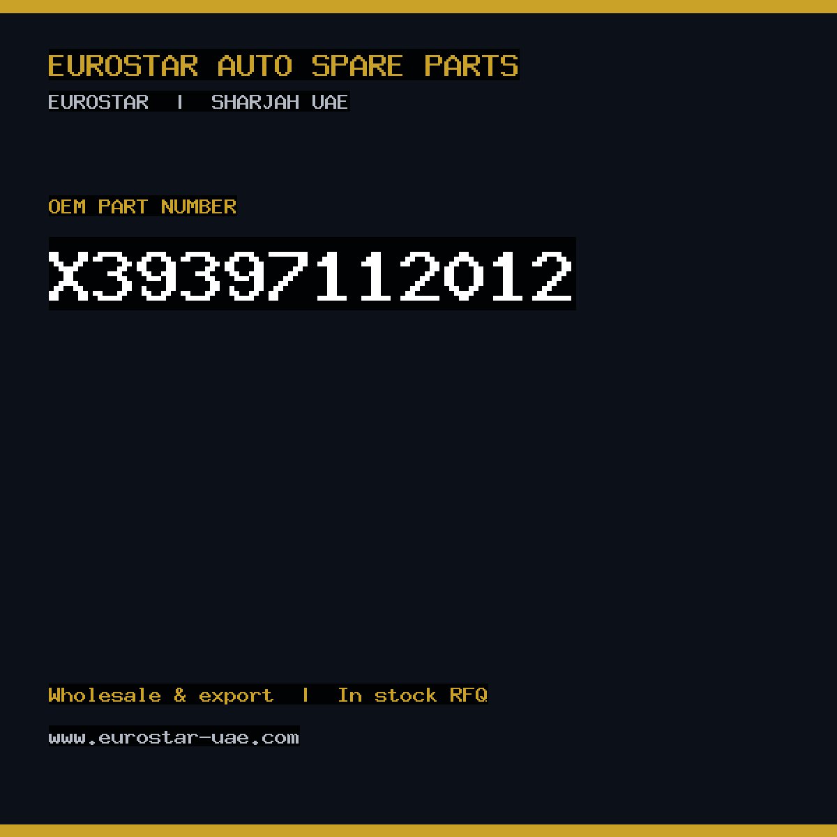 CONTINENTAL/VDO X39-397-112-012