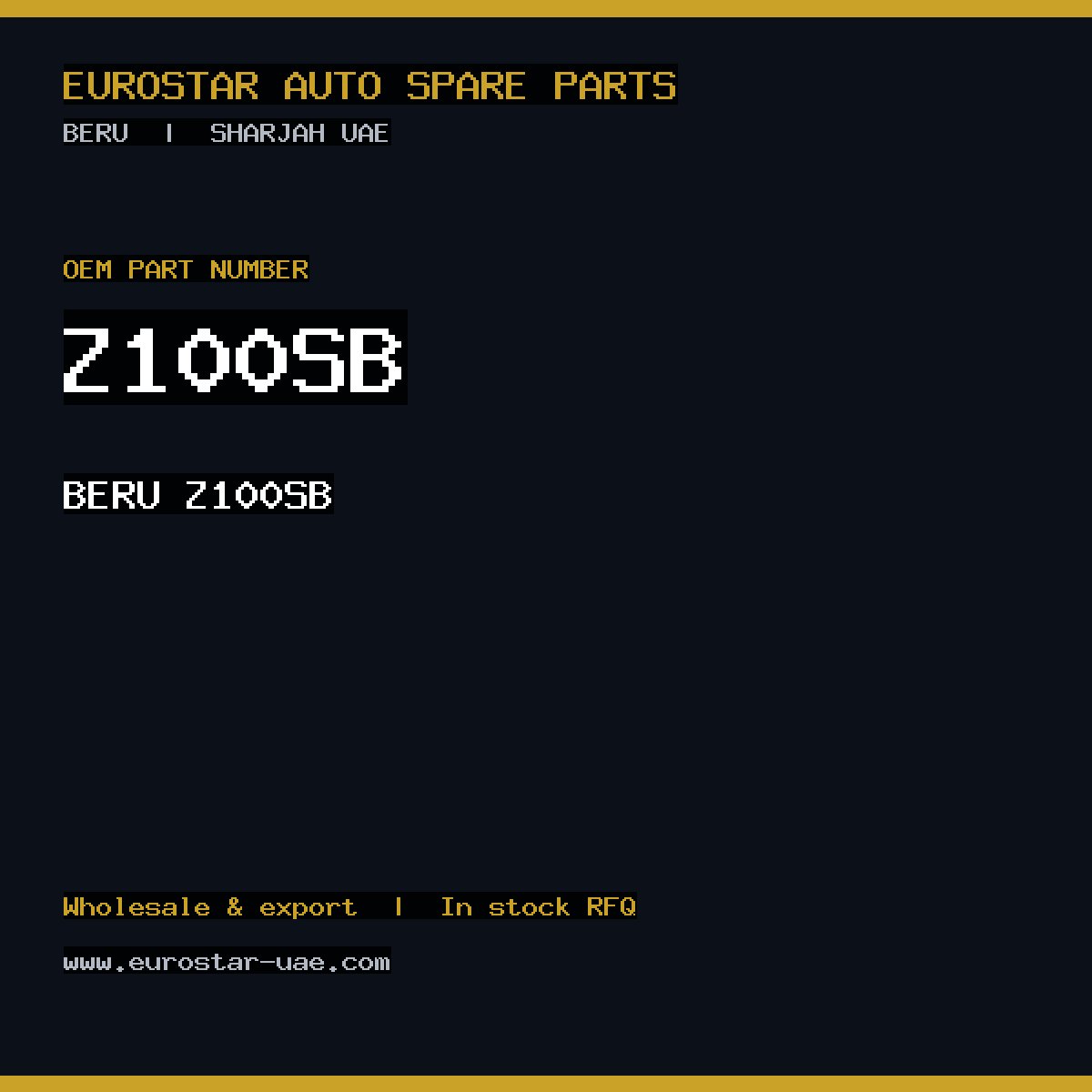 BERU Z100SB