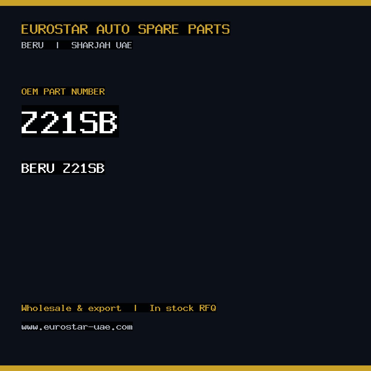BERU Z21SB