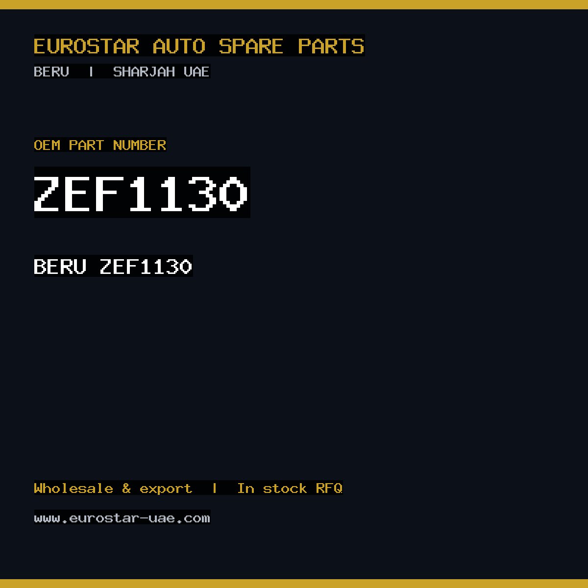 BERU ZEF1130