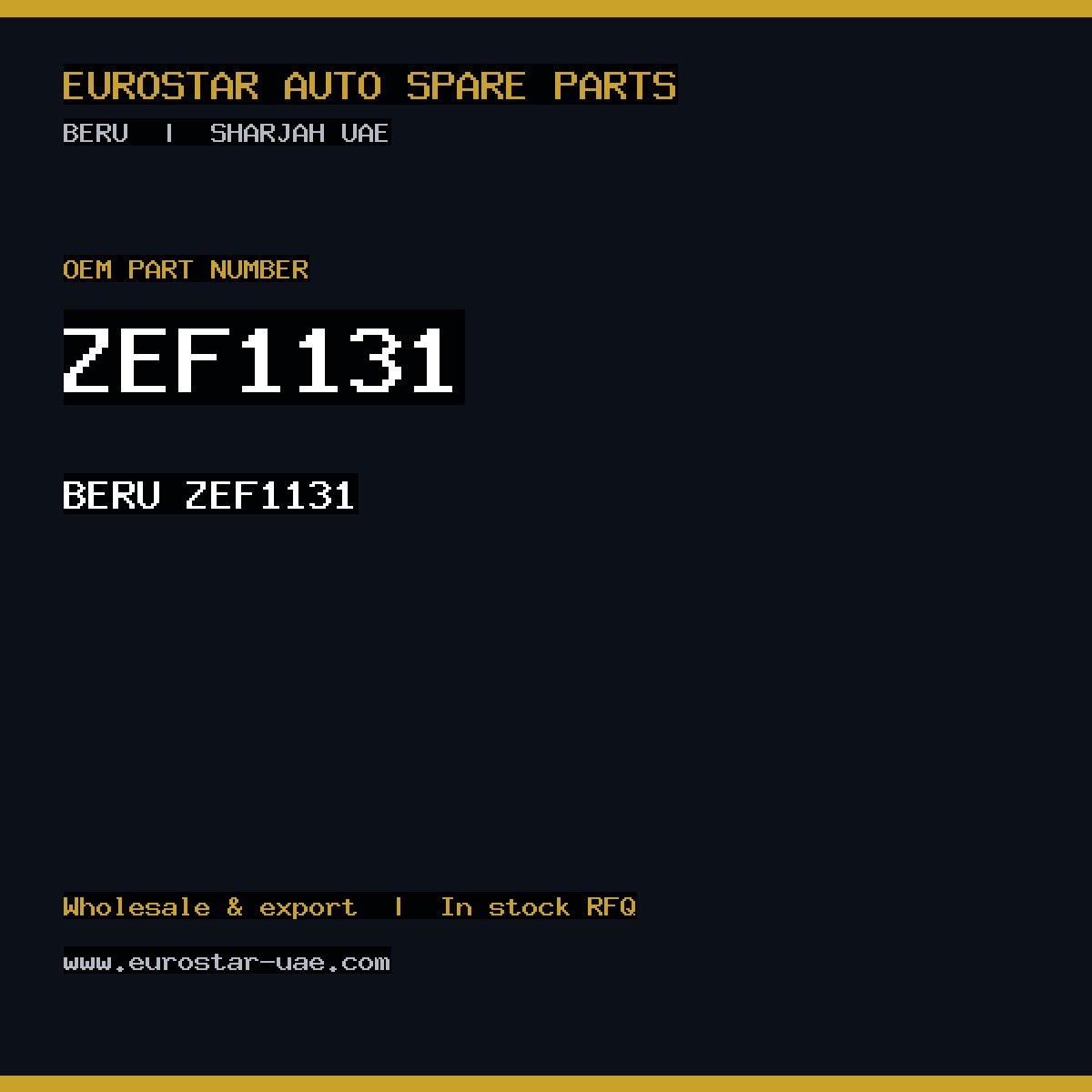 BERU ZEF1131