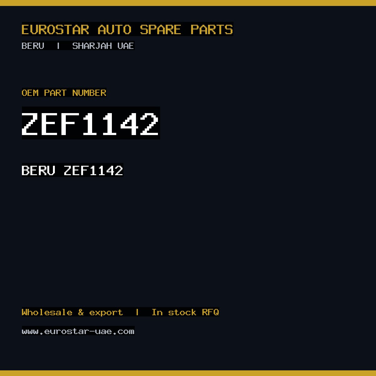 BERU ZEF1142