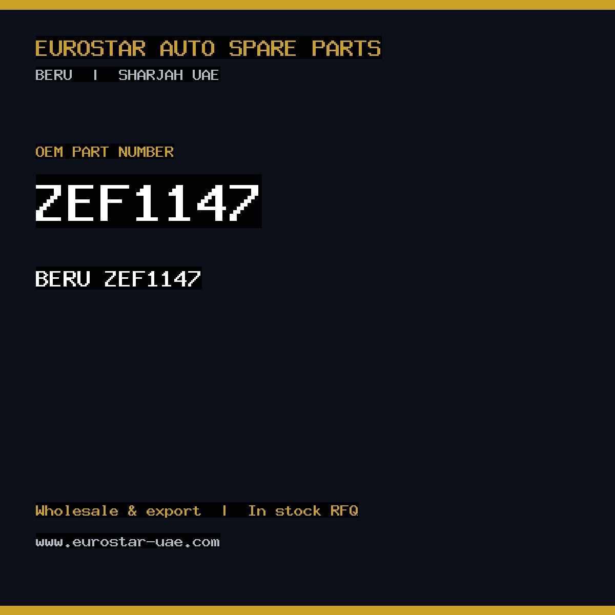 BERU ZEF1147