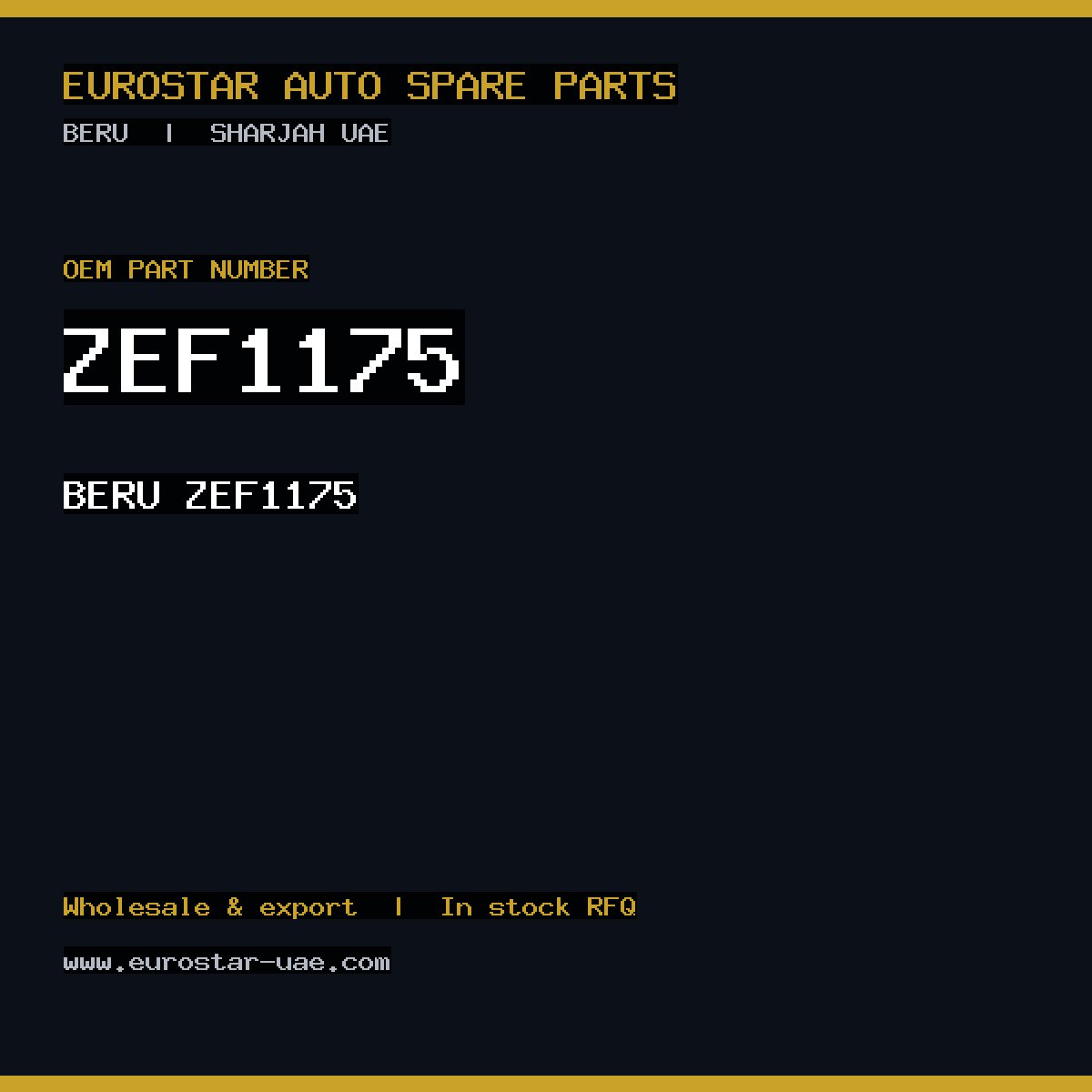 BERU ZEF1175