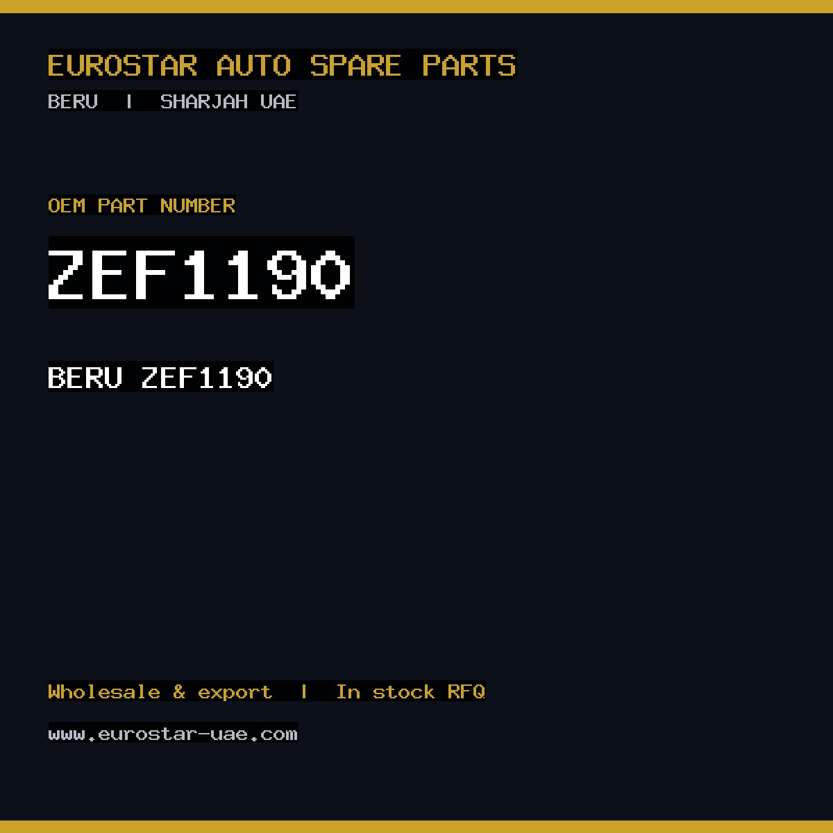 BERU ZEF1190